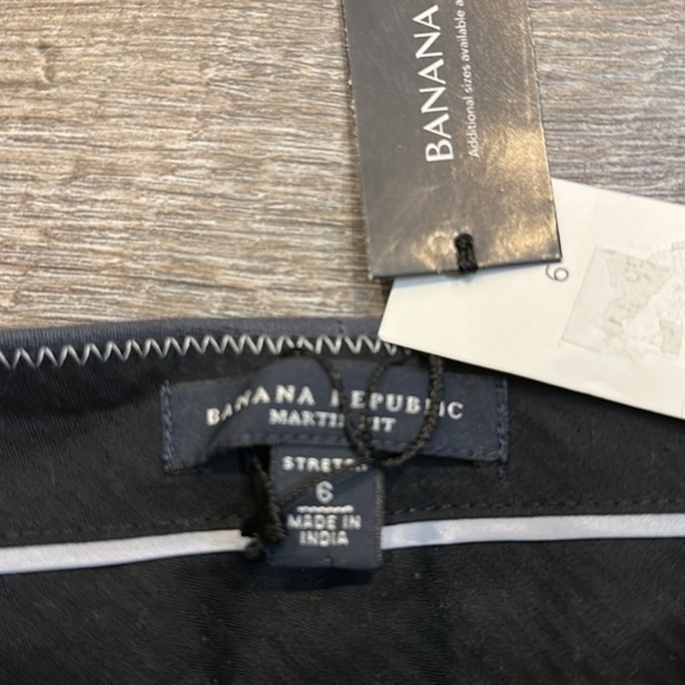 Banana republic, Martin fit stretch charcoal gray trouser pants size 6 - Picture 7 of 10
